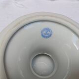 Limoges Ancien Compotier coupe sur pied décor Japonisant