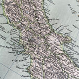 1891 - Map of Italy after the Risorgimento