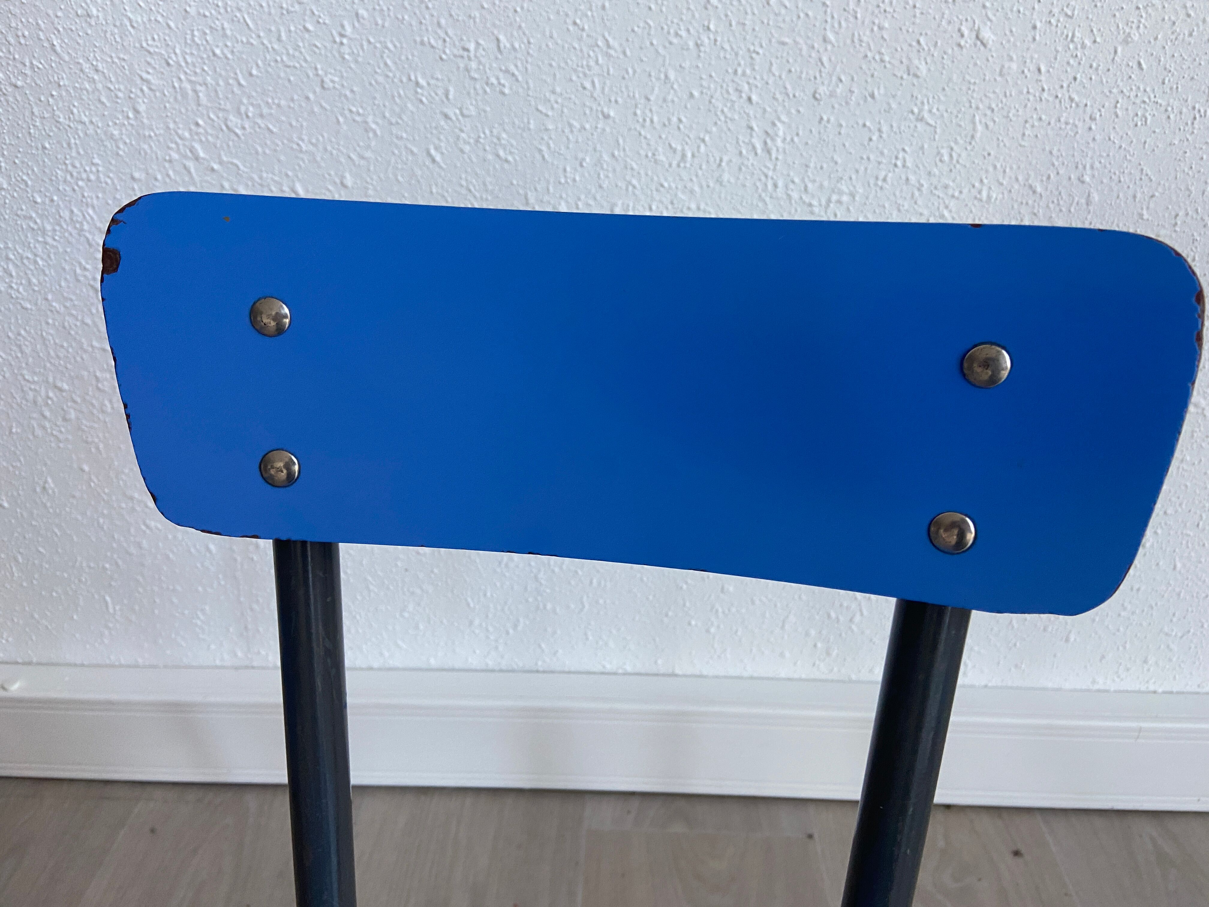 Formica vintage kindergarten chair 70s