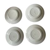 Dessert plates with rose decoration HBCM