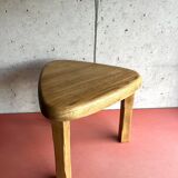 Vintage brutalist nesting tables in solid wood, design