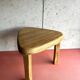 Vintage brutalist nesting tables in solid wood.