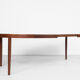 Midcentury Danish round dining table in teak by Gudme 1960s