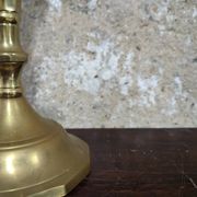 Pair of brass candlesticks