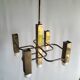 Lustre vintage Sciolari 5 feux par Boulanger 1970