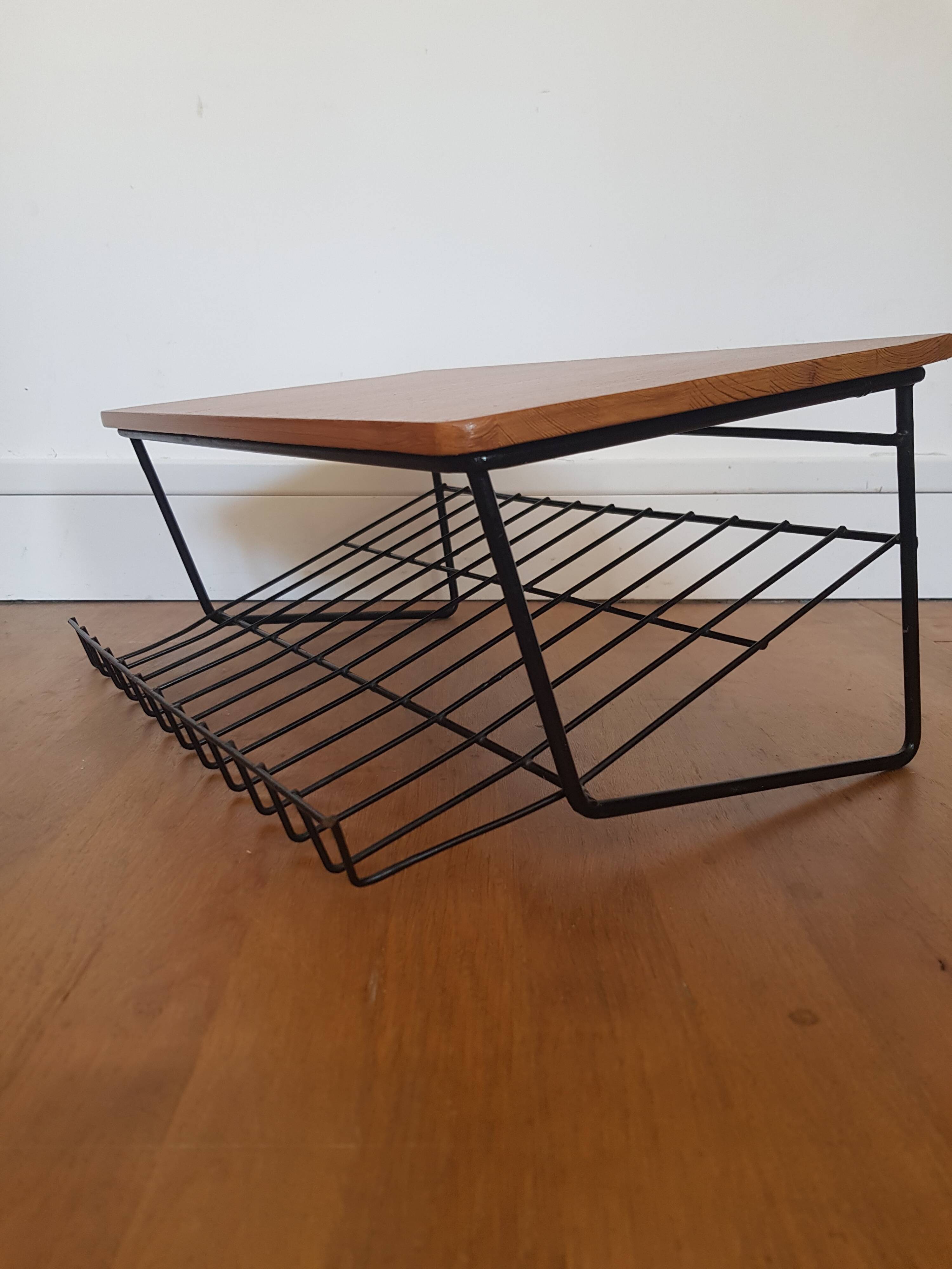 Scandinavian wall-mounted bedside table