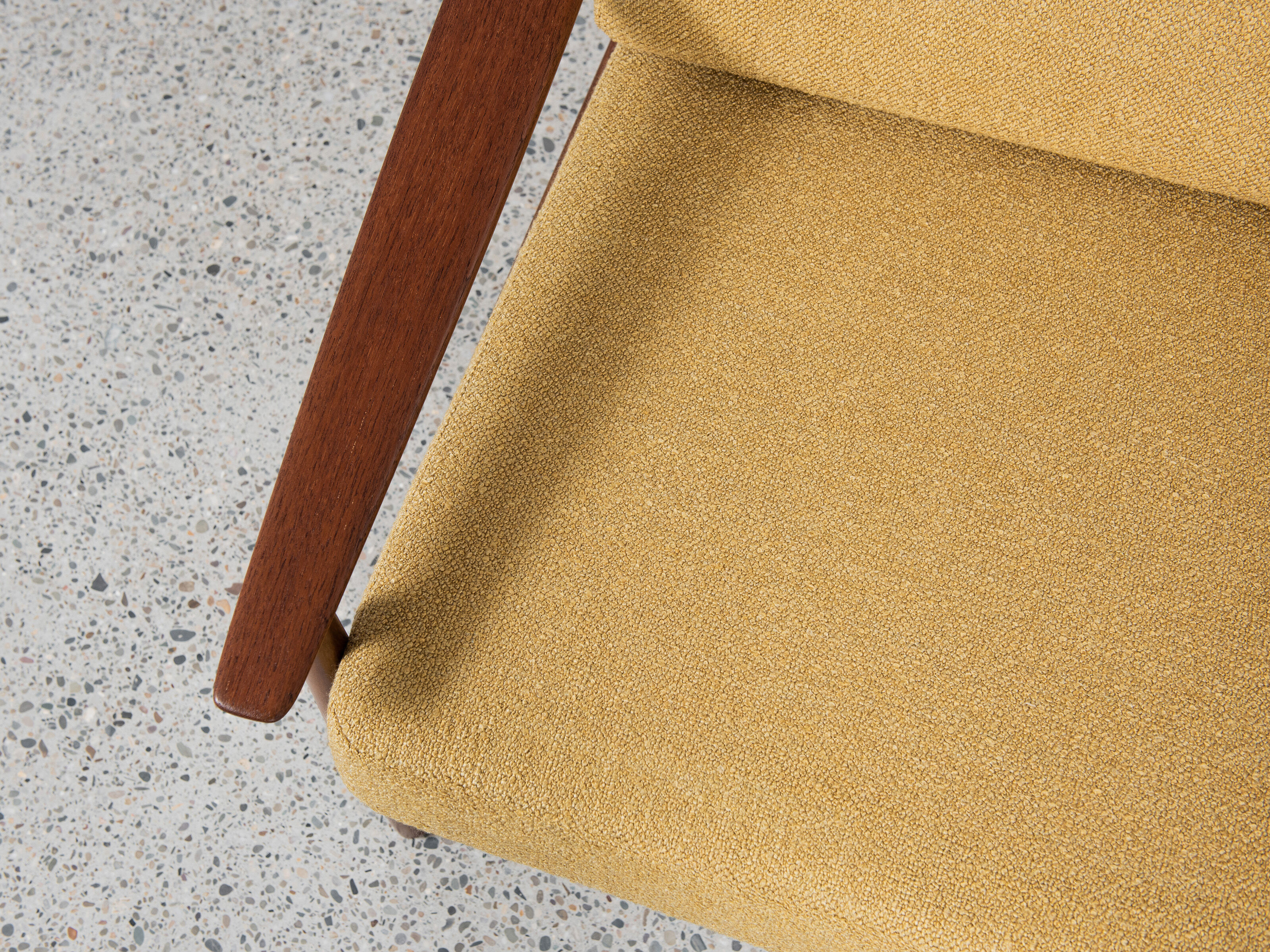 Midcentury Danish pair of easy chairs in teak by Arne Vodder for Glostrup