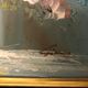 Huile sur toile - nature morte au bouquet de fleurs