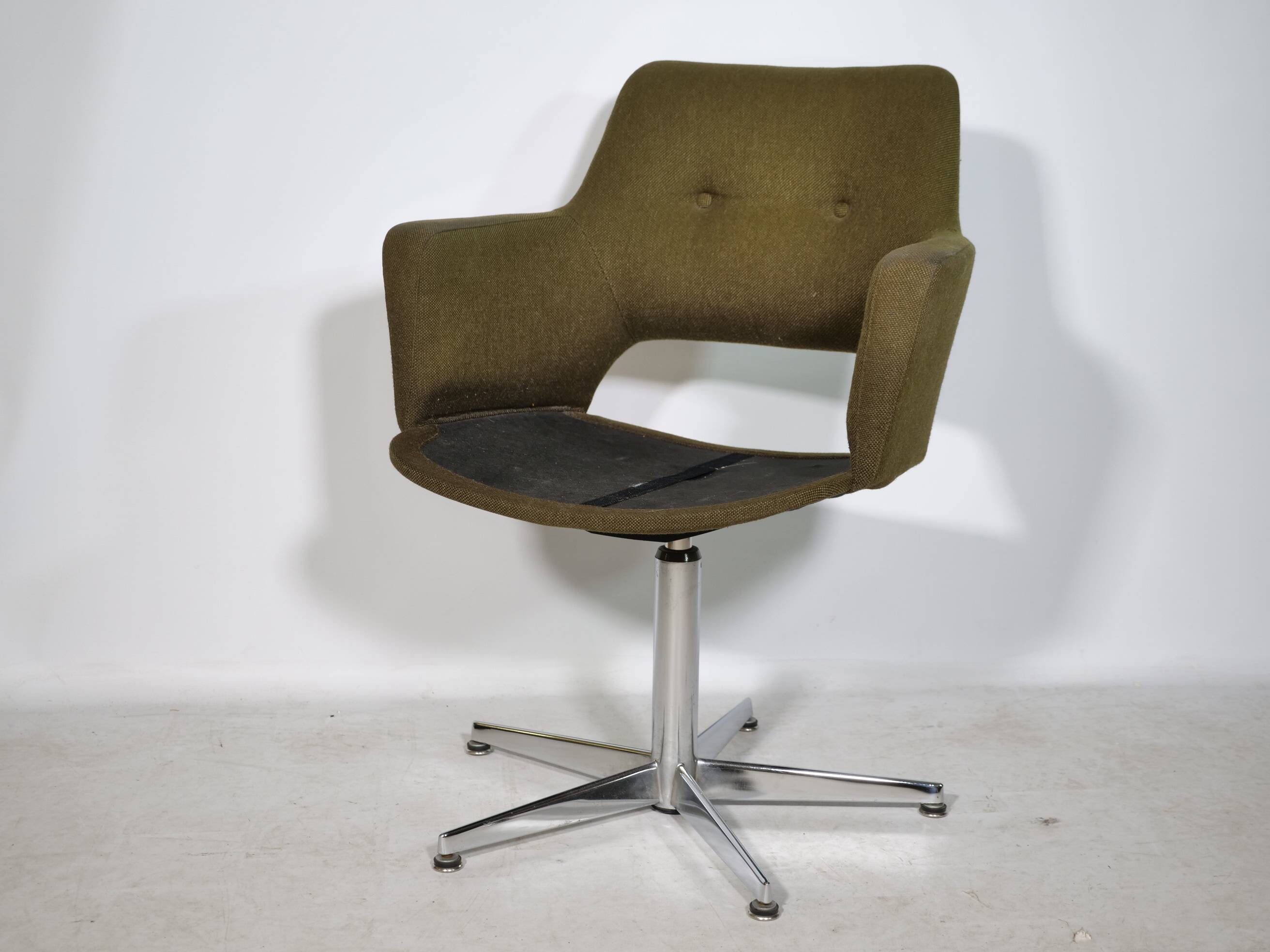 Fauteuil pivotant de style Mid-Century conçu par Egon Eiermann pour Wilde & Spieth, années 1970