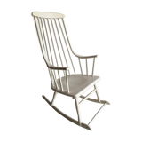 Rocking-chair white Lena Larsson 60s