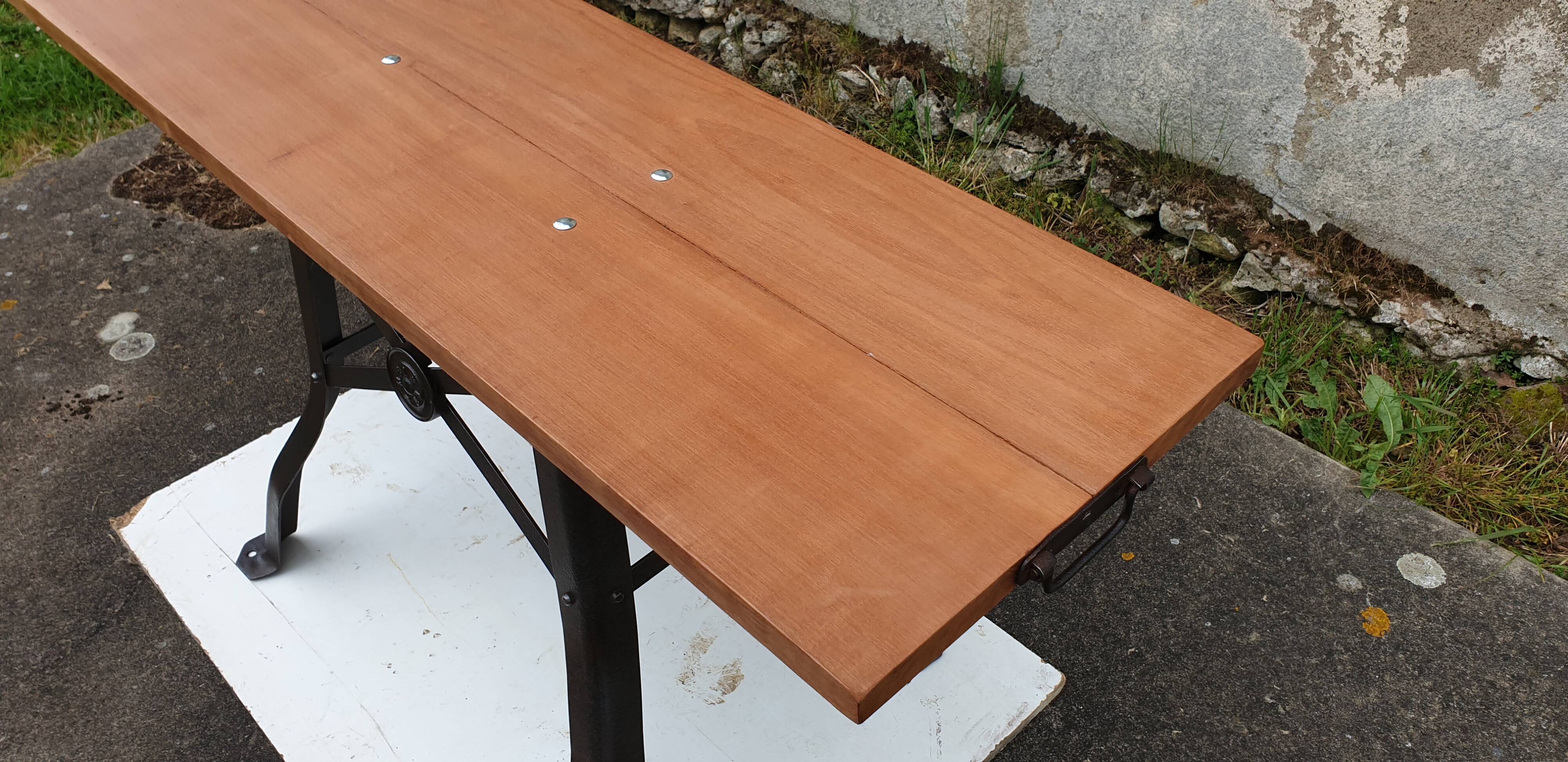 Table or console industrial machine foot 1900s