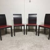 Set of 4 vintage Italian design chairs 2000