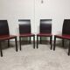 Set de 4 chaises design italien vintage 2000