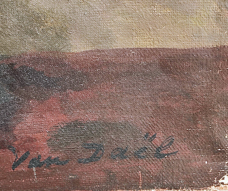 Painting Old bouquet of roses and carnations 1900