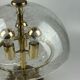 Lampe de table des années 60 des années 70 par Doria Leuchten Allemagne laiton de verre Space Age