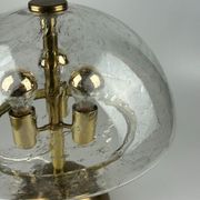Lampe de table des années 60 des années 70 par Doria Leuchten Allemagne laiton de verre Space Age