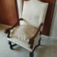Wood and fabric armchair in Louis XIV style (or High Period style)