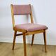 Vintage fuchsia boucle chairs - set of 6