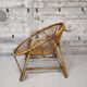 Fauteuil coquille en rotin