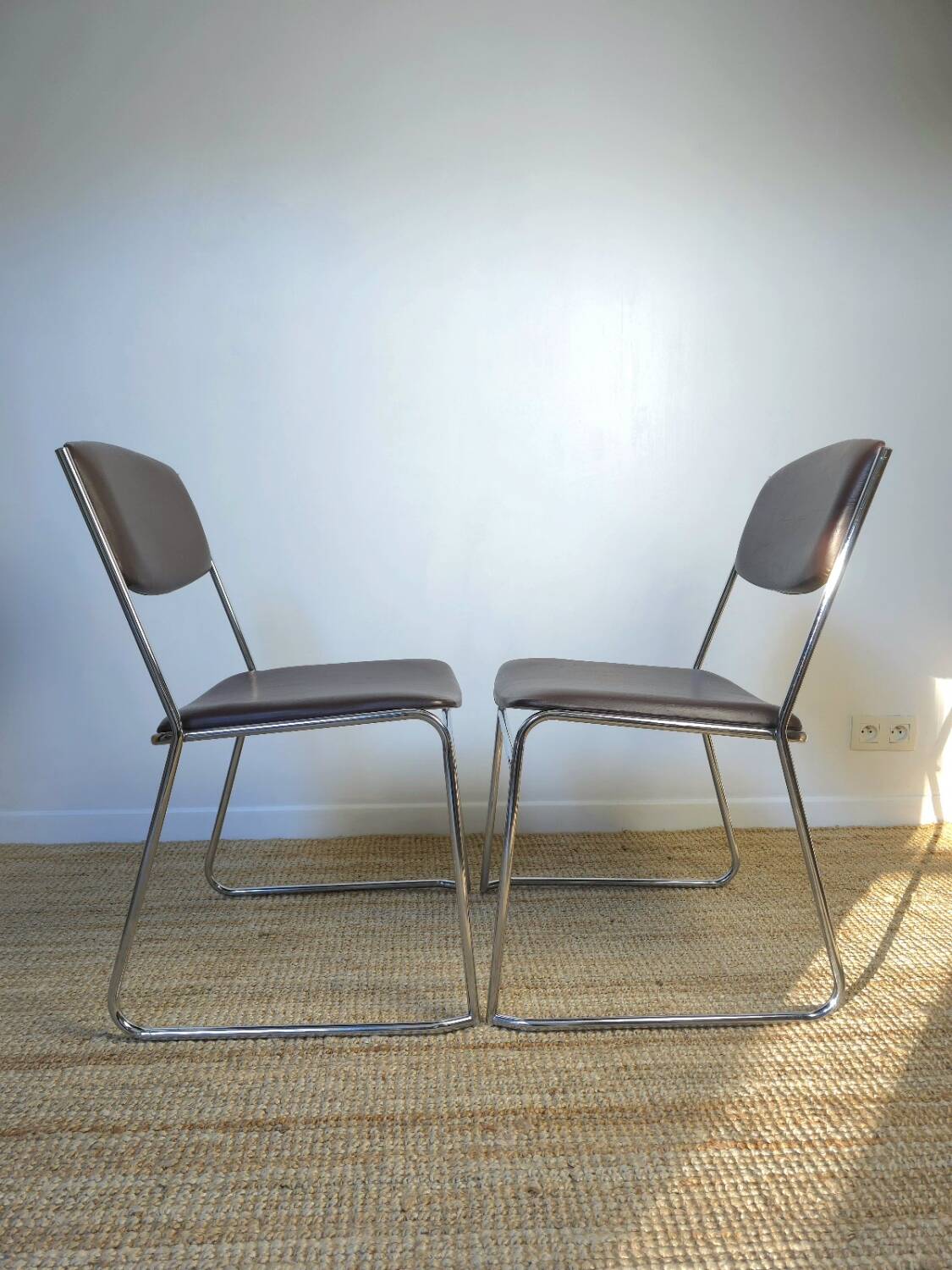 Chaises chrome