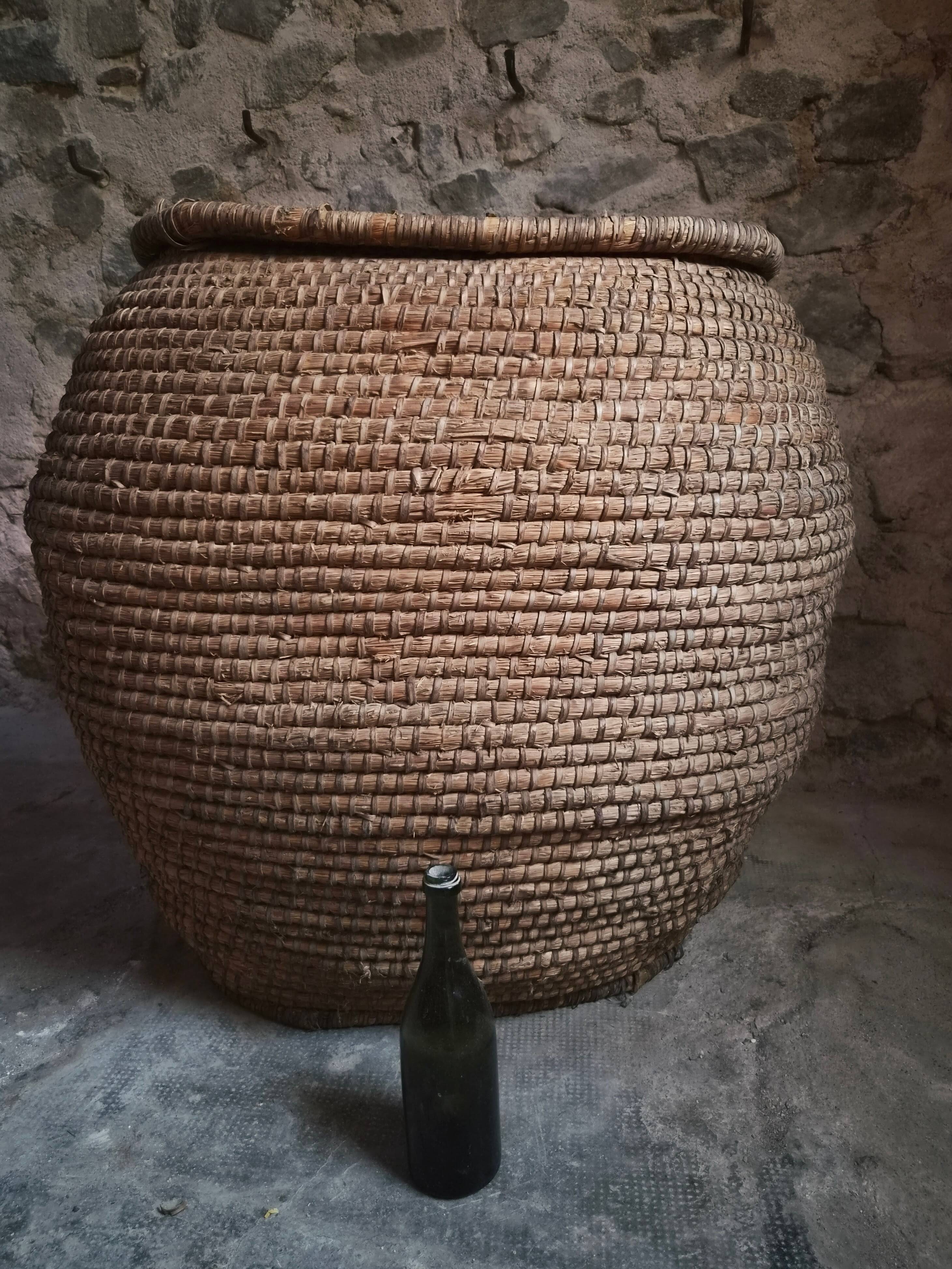 Panier à grains français ancien – Auvergne, vers 1900