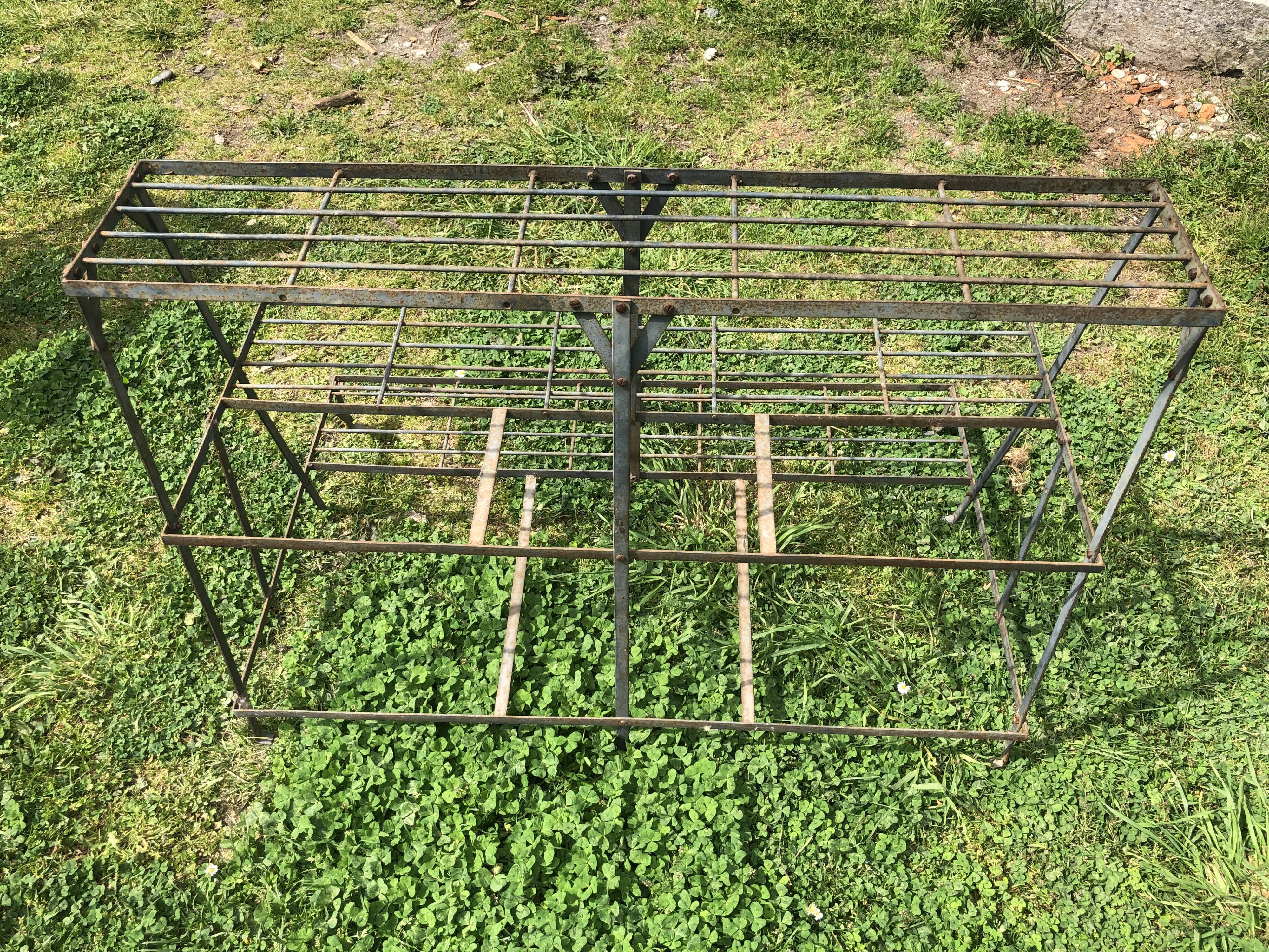 Wrought iron plant holder