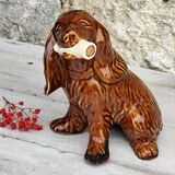 ceramic dog statue