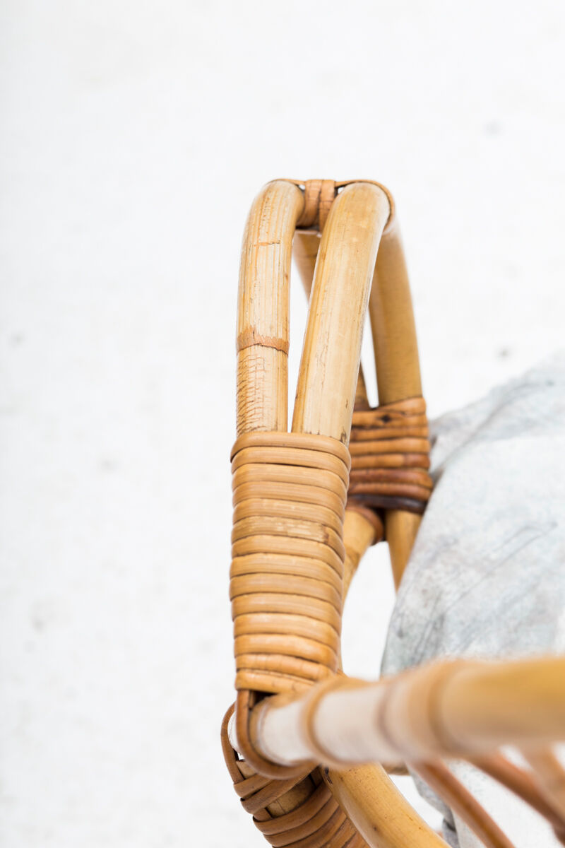 Rattan side chair, Dutch design, 1950’s