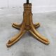 Scandinavian 1960s curved wood swivel office chair
