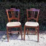 Pair of roped chairs