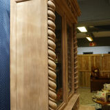 Library showcase carved wood