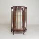 English Art Deco display cabinet on ornate legs, 1930s