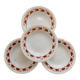 4 vintage deep plates L'Amandinoise Carnac