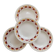 4 vintage deep plates L'Amandinoise Carnac
