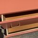 Commode basse vintage terracotta