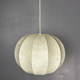 Midcentury space age cocoon hanging pendant ceiling lamp, 1960s