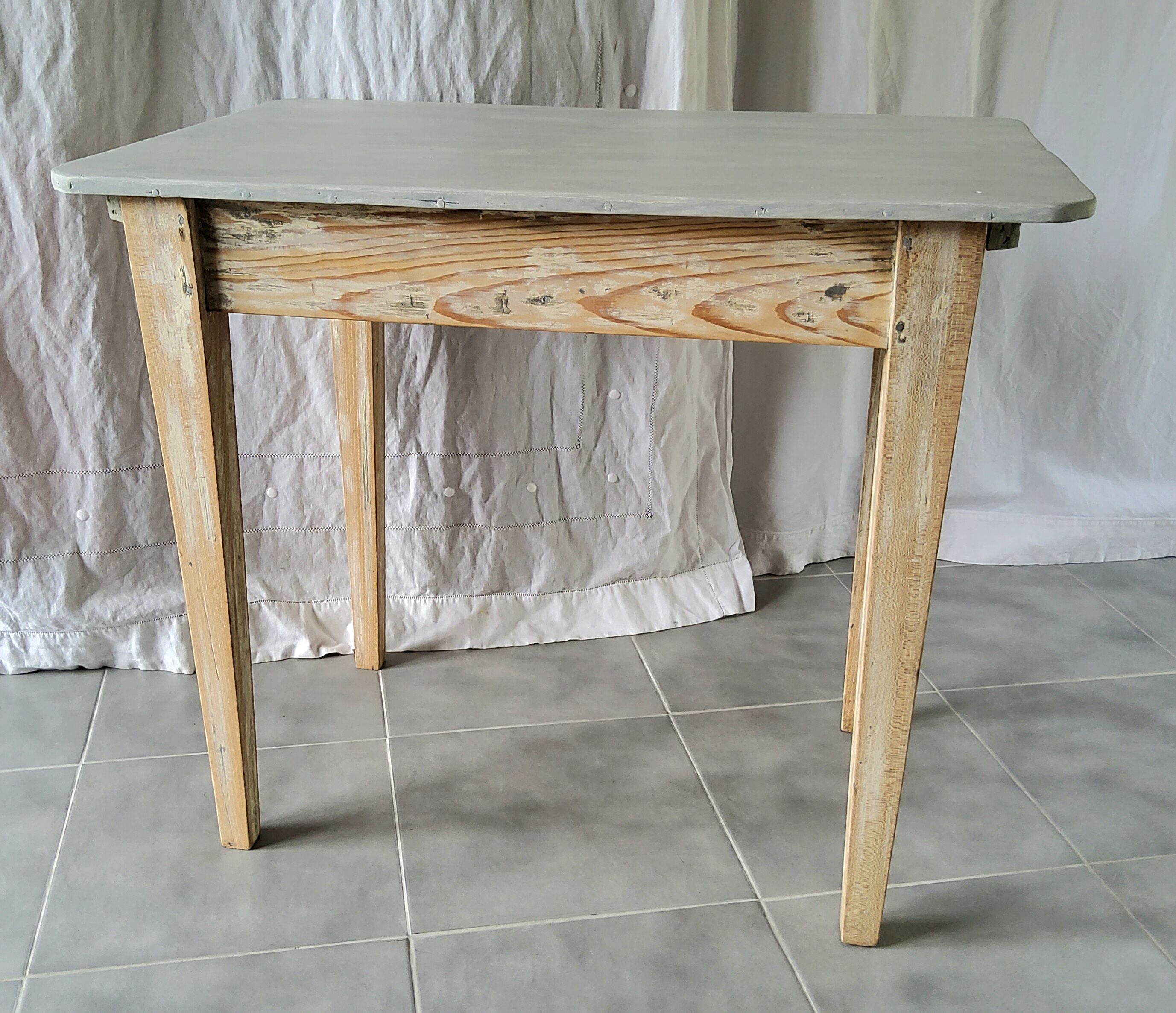 Weathered farmhouse table