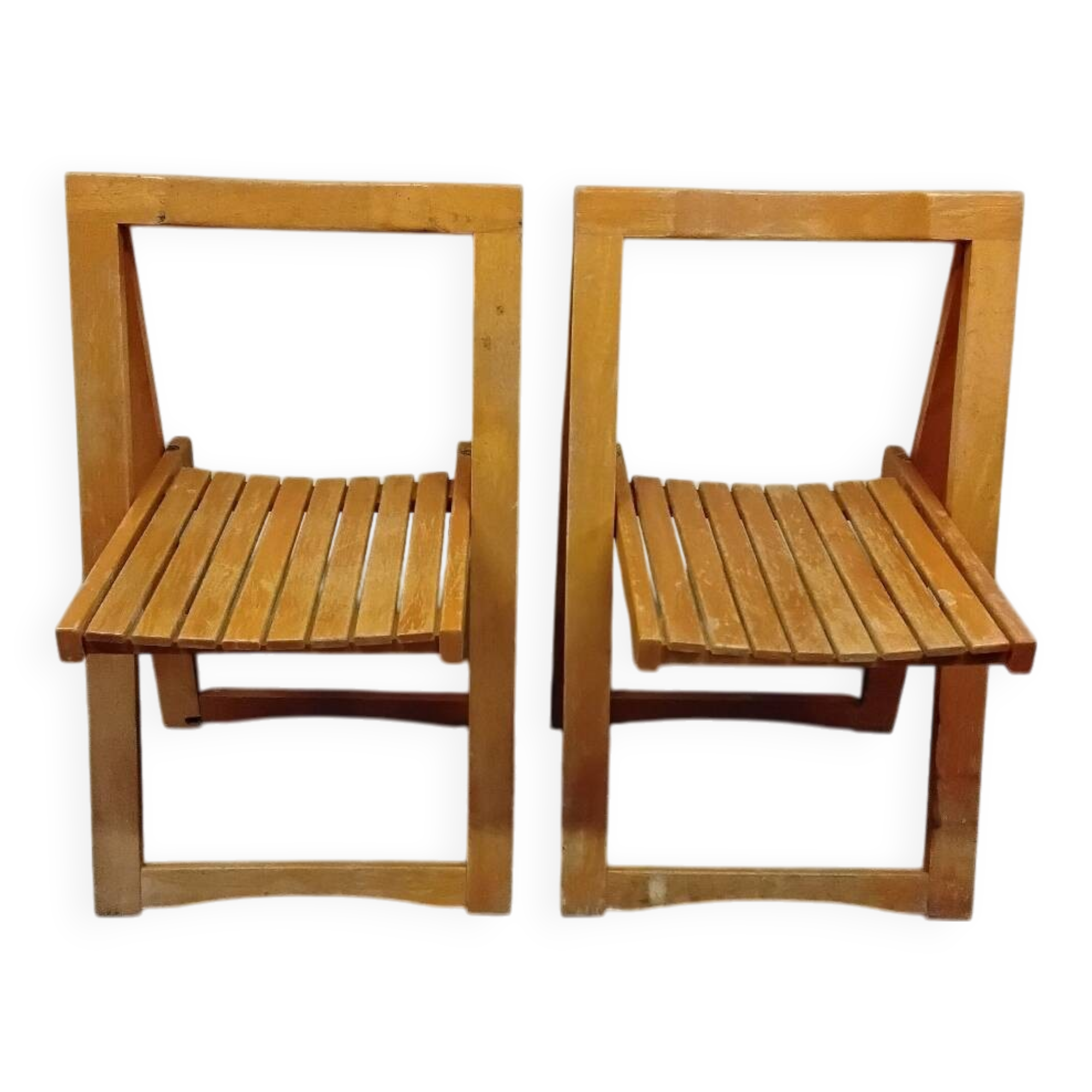 Vintage Aldo Jacober Style Folding Chairs