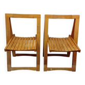 Chaises pliantes de style Aldo Jacober vintage