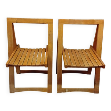 Chaises pliantes de style Aldo Jacober vintage