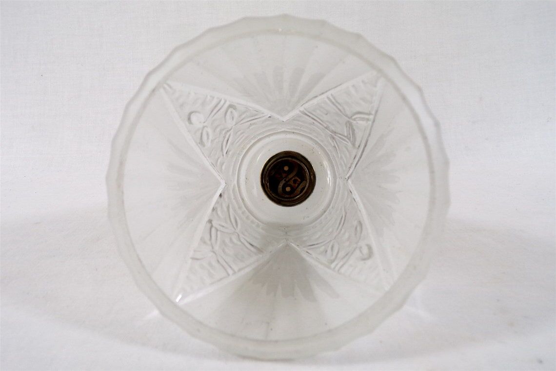 Wall lamp tulip pressed glass decoration shabby chic