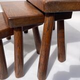 Dutch brutalist nesting tables 1970s