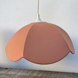 Vintage taupe fabric pendant light