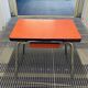 Red Formica table and vintage yellow chairs