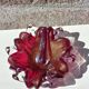 Cendrier et pilon verre et inclusions or Murano vintage