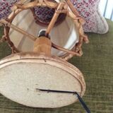 Louis Sognot rattan bedside lamp