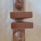 Wooden bookends shaped like an apple and pear – Minimalist design