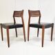 Suite of 6 Scandinavian chairs 1960 vintage
