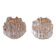 Pair of "polaris" glass candle holders by Goran Warff 1960