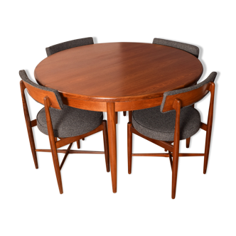 Victor Wilkins table & 4 dining chairs ,G Plan
